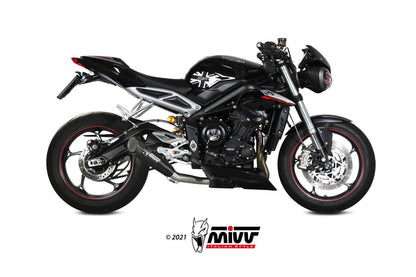 Mivv X-M5 Slip-On Exhaust for Triumph Street Triple RS 2017-22 - My Superbike Store