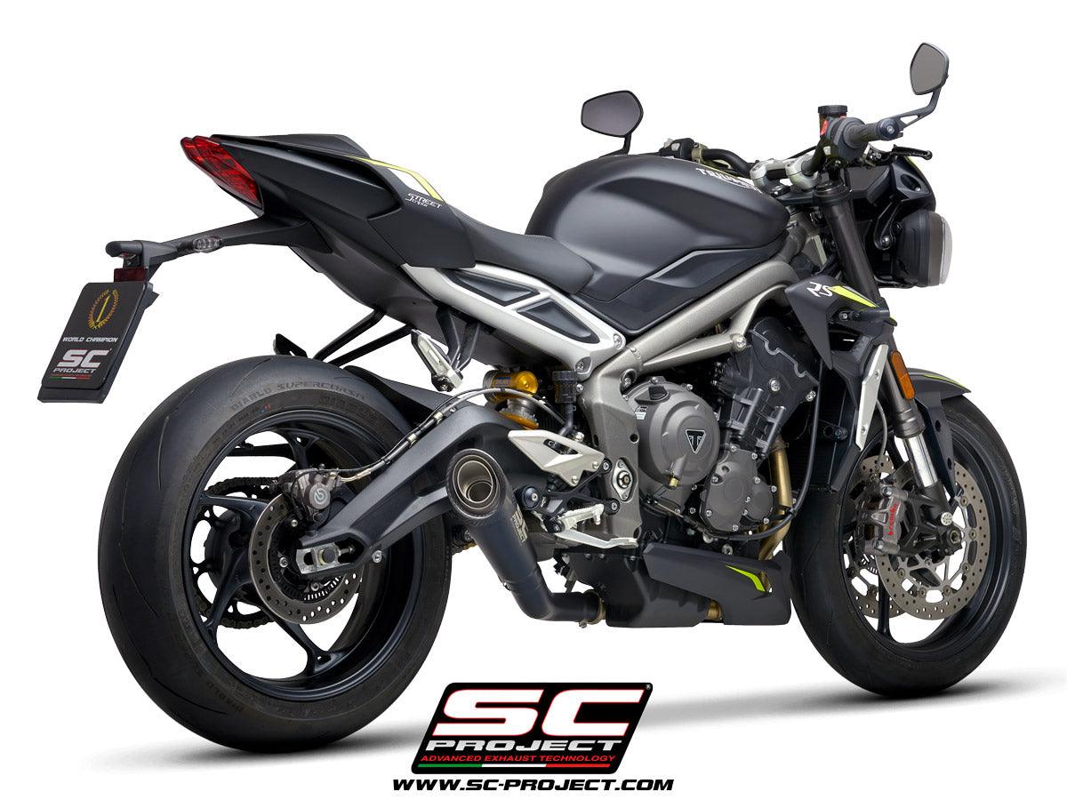 SC Project S1 Slip-On Exhaust For Triumph Street Triple RS 2020-22 - My Superbike Store