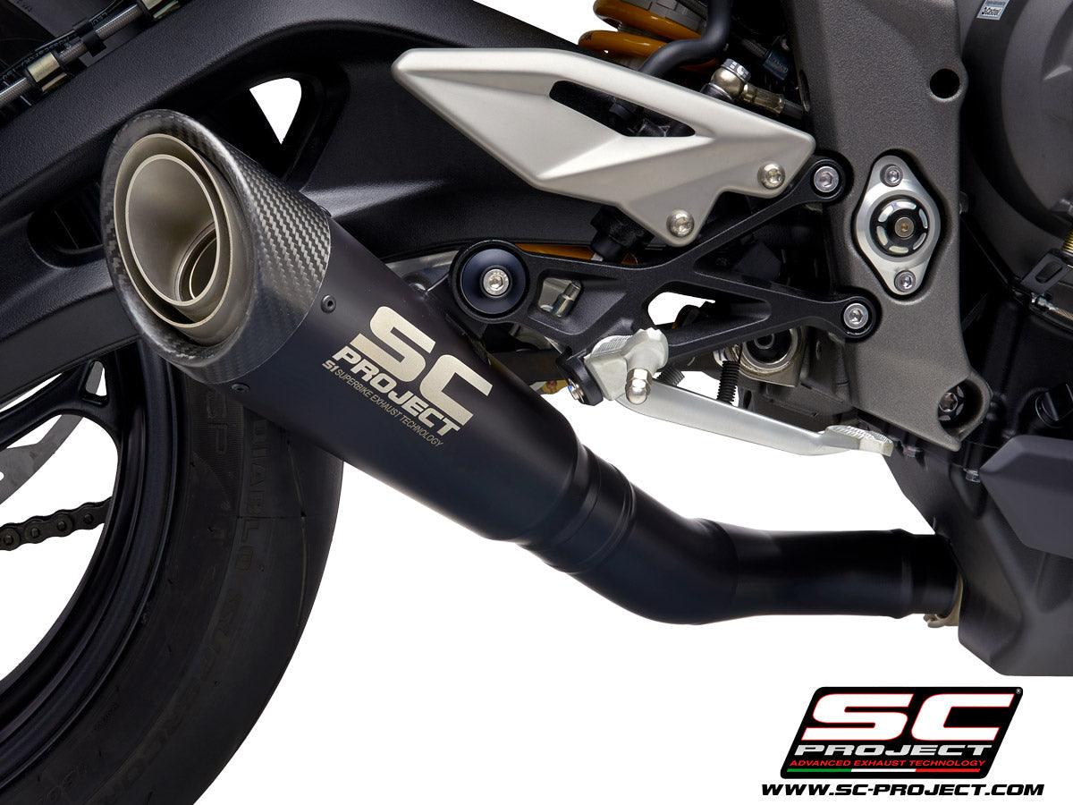 SC Project S1 Slip-On Exhaust For Triumph Street Triple RS 2020-22 - My Superbike Store