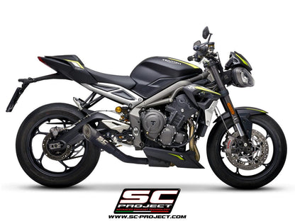 SC Project S1 Slip-On Exhaust For Triumph Street Triple RS 2020-22 - My Superbike Store