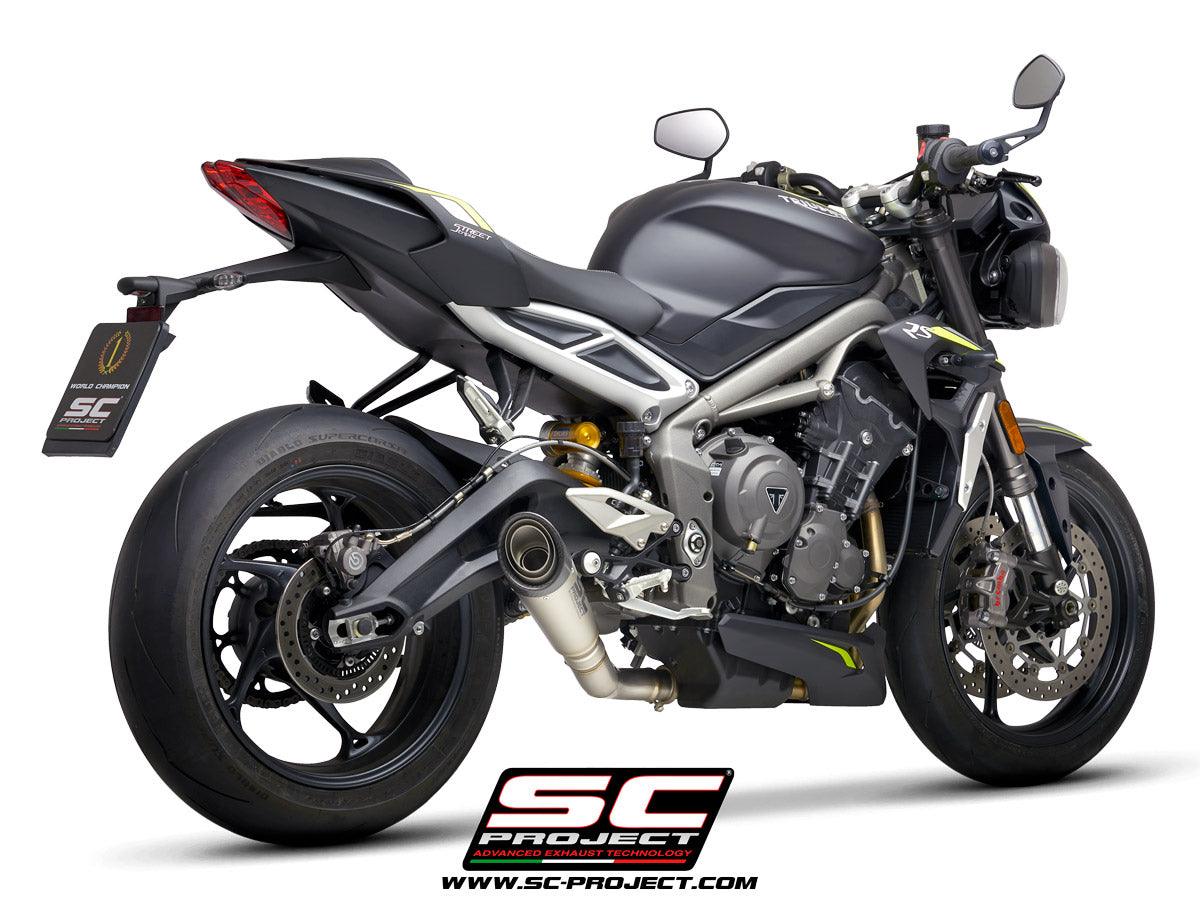 SC Project S1 Slip-On Exhaust For Triumph Street Triple RS 2020-22 - My Superbike Store