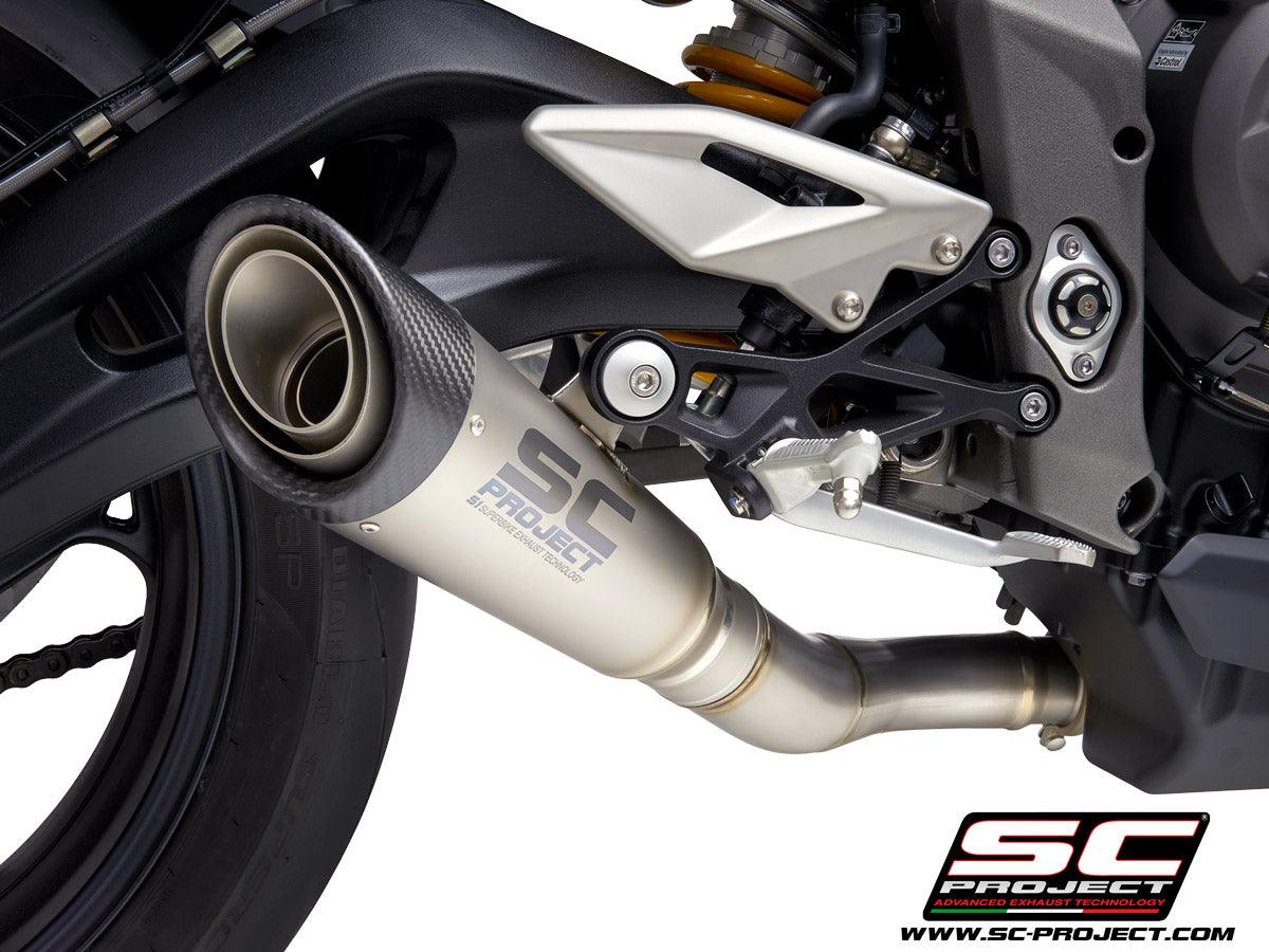 SC Project S1 Slip-On Exhaust For Triumph Street Triple RS 2020-22 - My Superbike Store