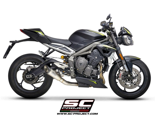 SC Project S1 Slip-On Exhaust For Triumph Street Triple RS 2020-22 - My Superbike Store