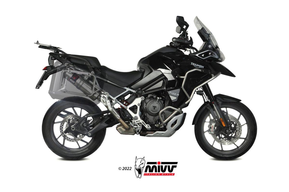 Mivv Dakar Slip-On Exhaust for Triumph Tiger 1200 2021-22 - My Superbike Store