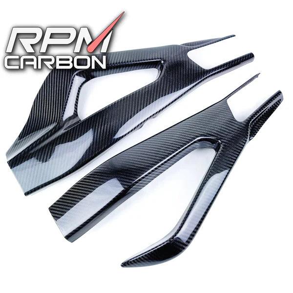 RPM Carbon Fiber Swingarm Covers Protectors Style A For BMW S1000RR 2020-22 - My Superbike Store