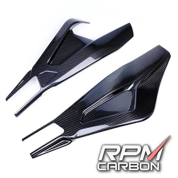 RPM Carbon Fiber Swingarm Covers Protectors Style B For BMW S 1000 R 2021-22 - My Superbike Store