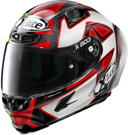 X-Lite X-803 RS Ultra Carbon Replica Petrucci Misano Helmet - My Superbike Store