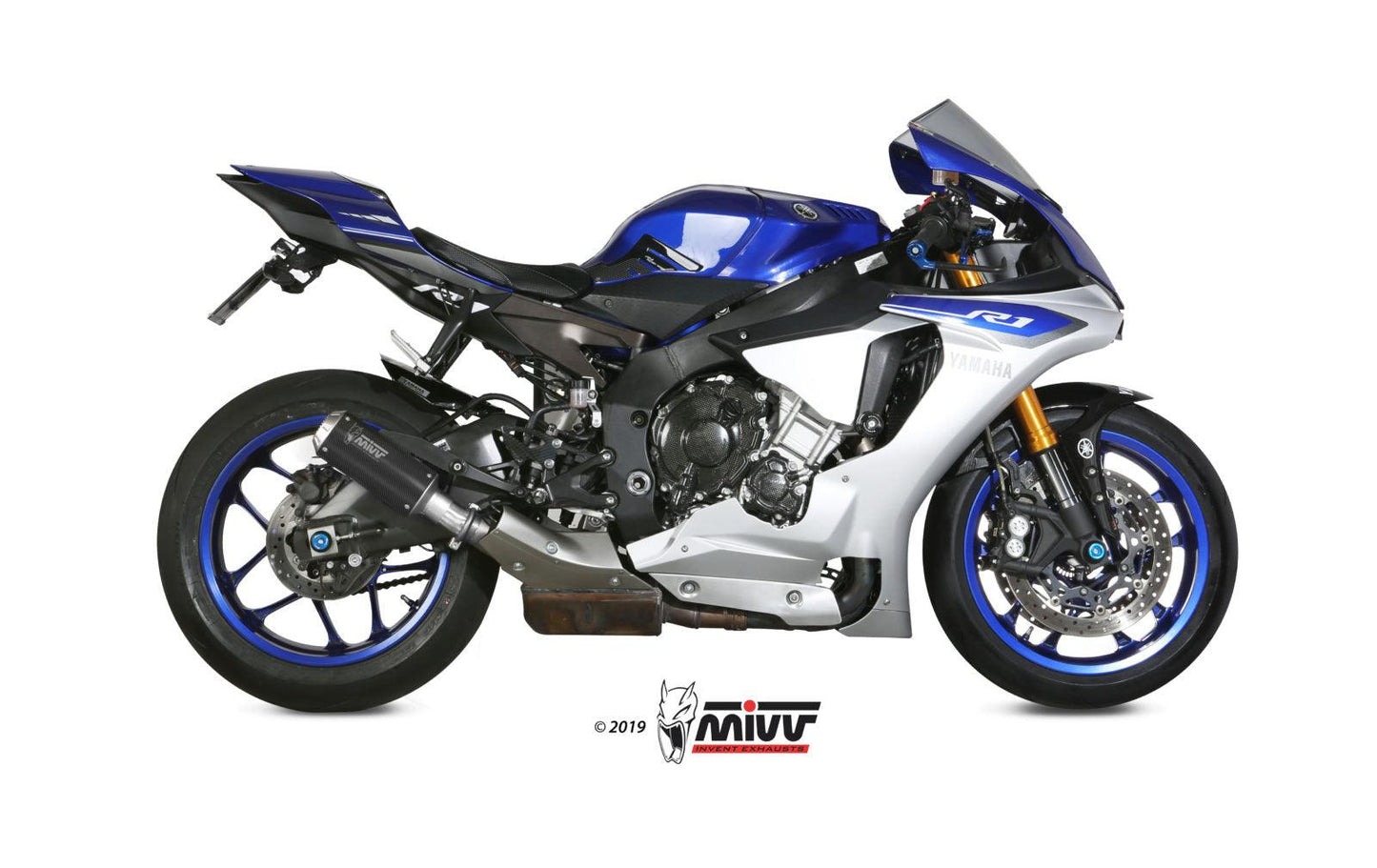 Mivv MK3 Slip-On Exhaust for Yamaha R1 2015-22 - My Superbike Store