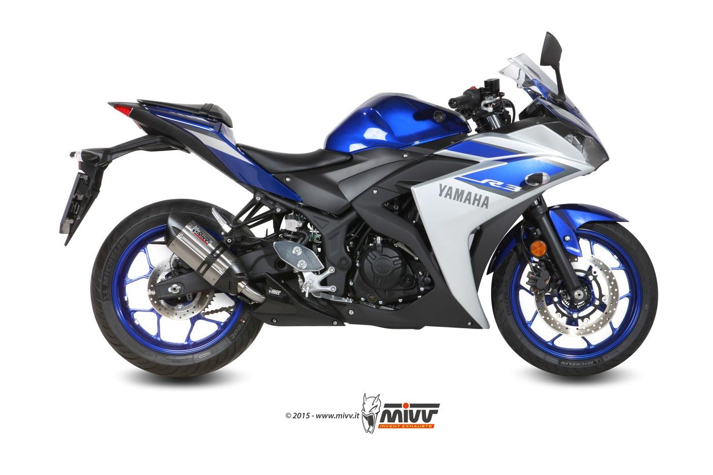 Mivv Sound Slip-On Exhaust for Yamaha R3 2015-22 - My Superbike Store