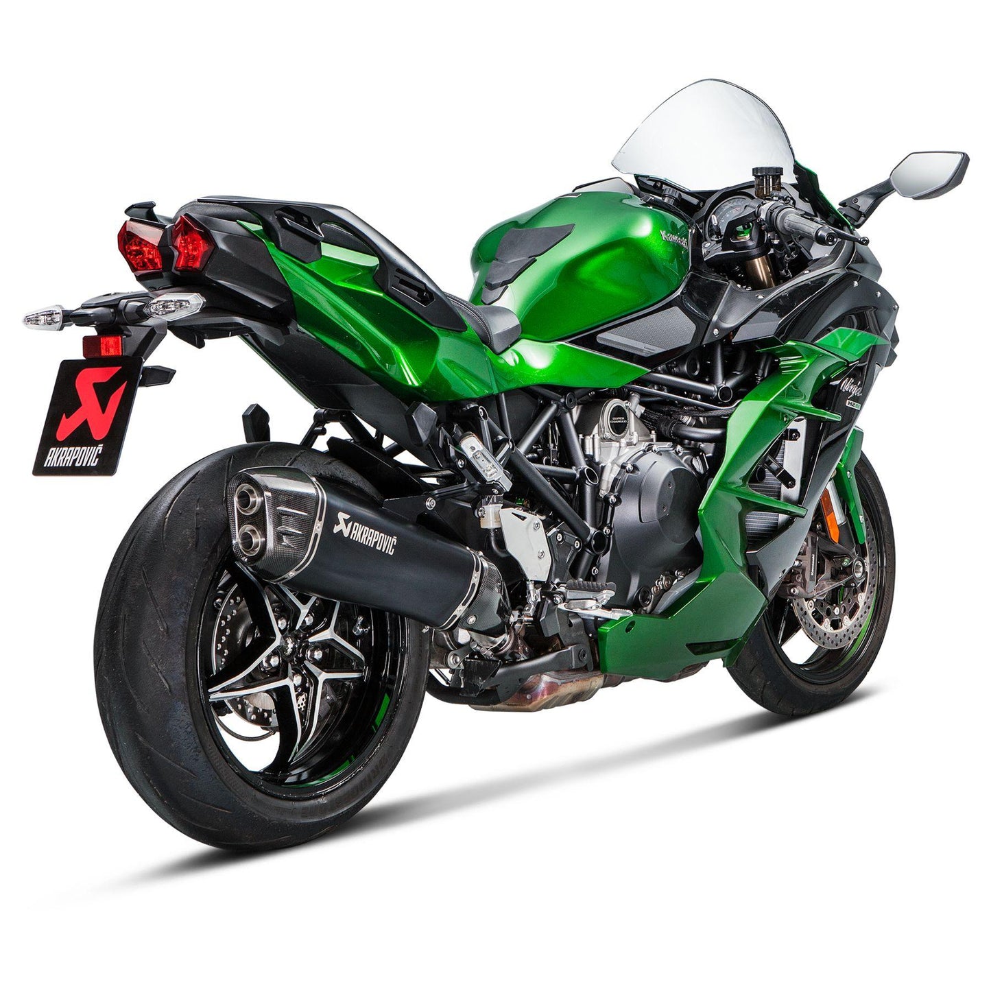 Akrapovic Slip-On Exhaust for Kawasaki Ninja H2 SX - My Superbike Store