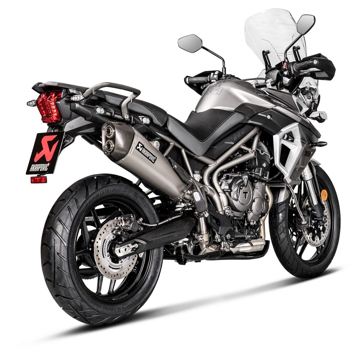 Akrapovic Slip-On Exhaust for Triumph Tiger 800 - My Superbike Store