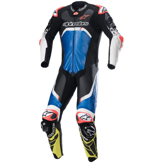 Alpinestars GP Tech V4 Race Suit - Black/Blue/Yellow - My Superbike Store