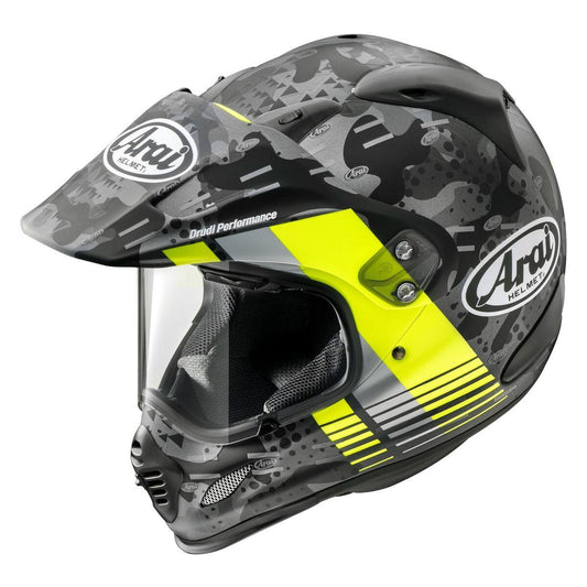 Arai XD-4 Cover Fluorescent Yellow Frost Helmet - My Superbike Store