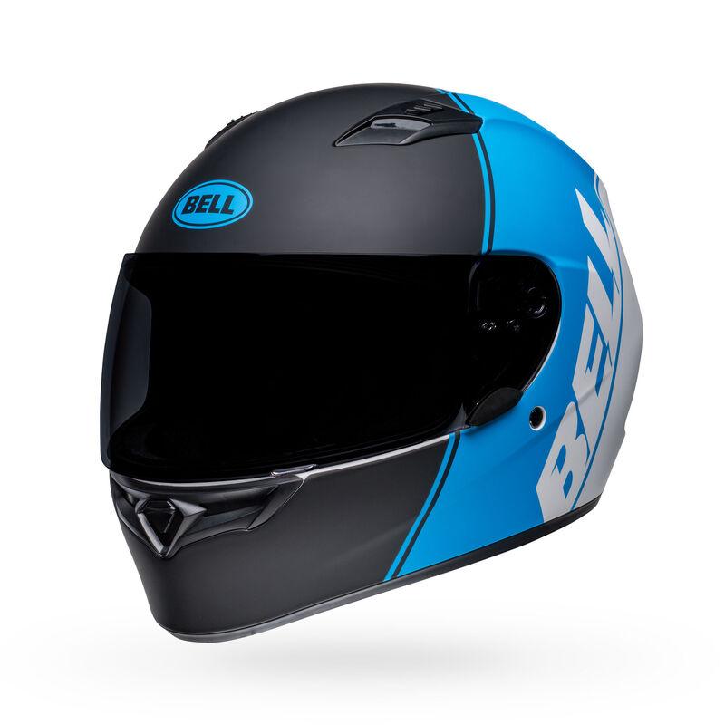 Bell Qualifier Ascent Matte Black/Cyan Helmet - My Superbike Store