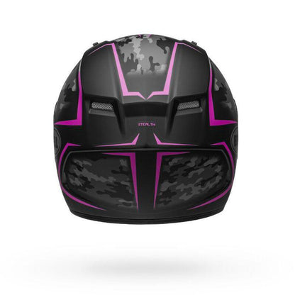 Bell Qualifier Stealth Camo Matte Black/Pink Helmet - My Superbike Store