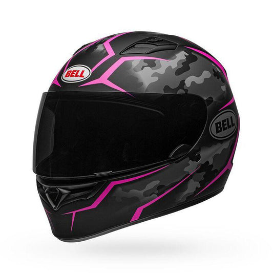 Bell Qualifier Stealth Camo Matte Black/Pink Helmet - My Superbike Store