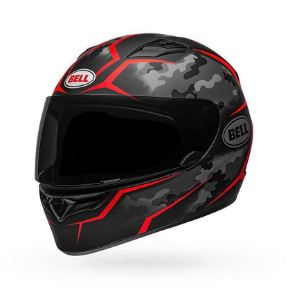 Bell Qualifier Stealth Camo Matte Black/Red Helmet - My Superbike Store