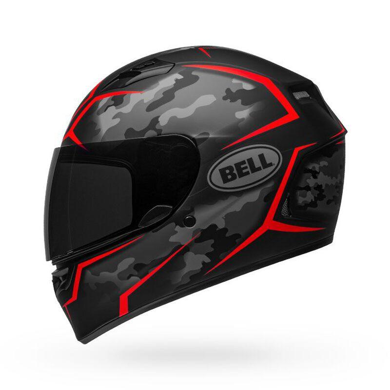 Bell Qualifier Stealth Camo Matte Black/Red Helmet - My Superbike Store