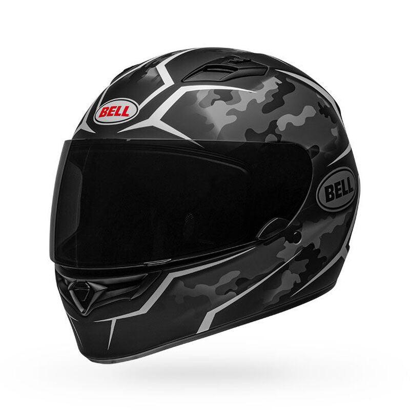 Bell Qualifier Stealth Camo Matte Black/White Helmet - My Superbike Store