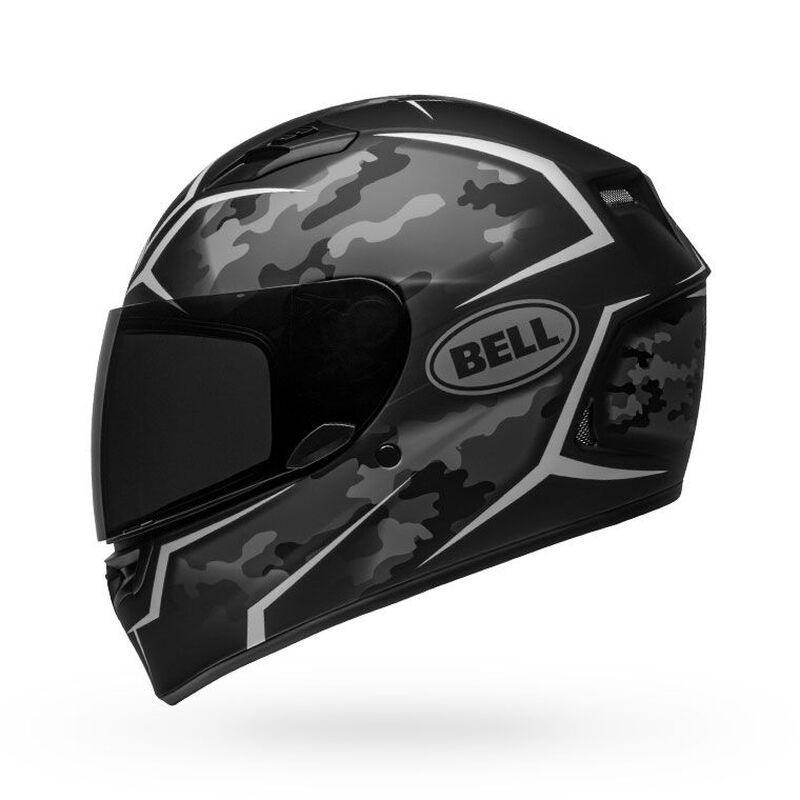 Bell Qualifier Stealth Camo Matte Black/White Helmet - My Superbike Store