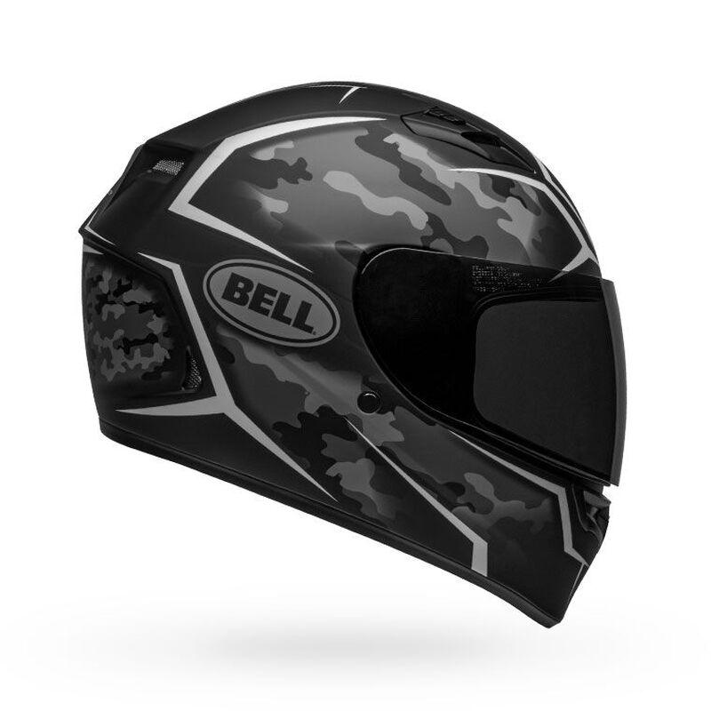 Bell Qualifier Stealth Camo Matte Black/White Helmet - My Superbike Store