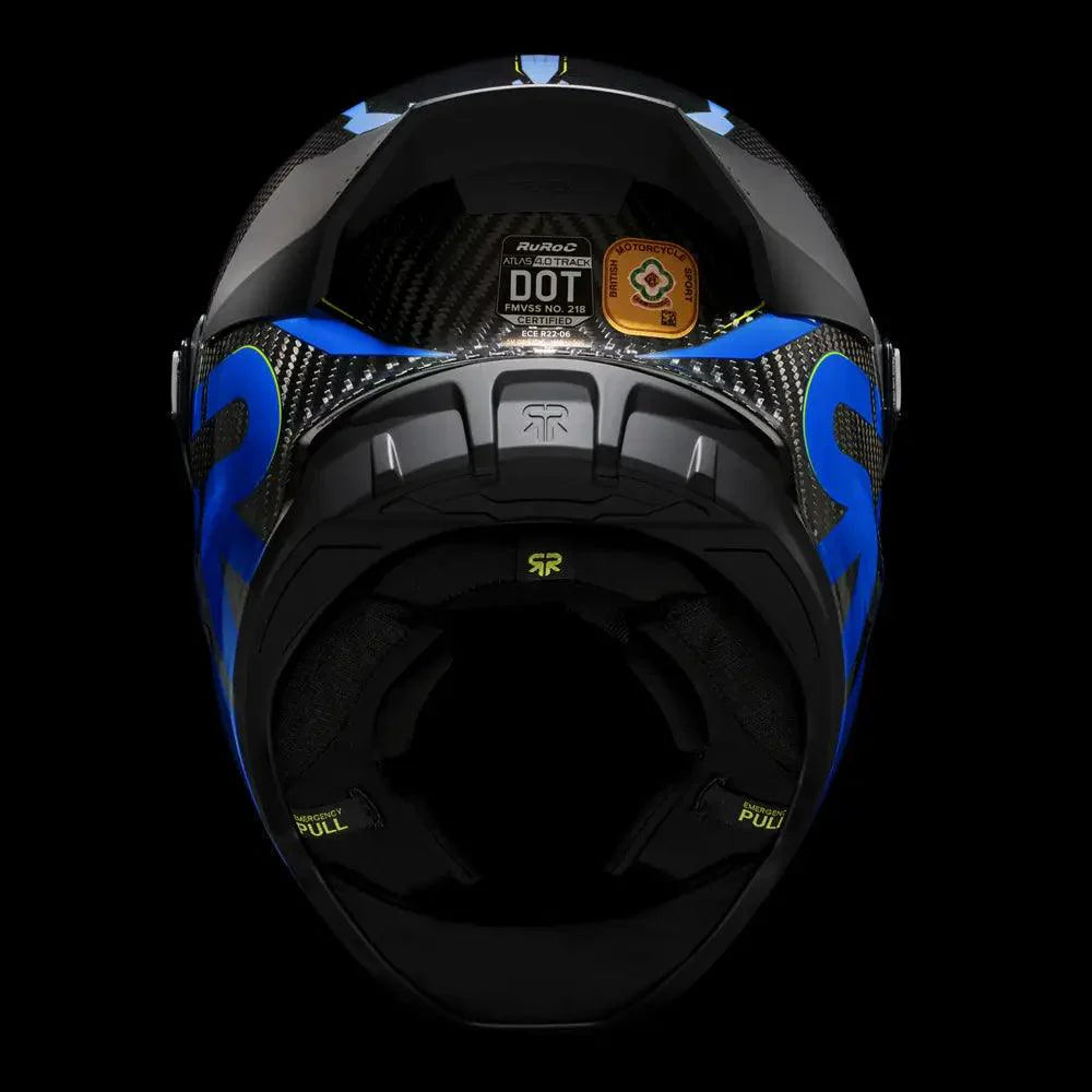 Ruroc Atlas 4.0 Track Helmet - Ice Blue - My Superbike Store