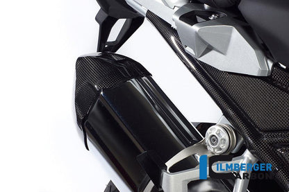 Ilmberger Carbon Fibre Rear Silencer Protector for BMW R 1200 GSA 2014-22 - My Superbike Store