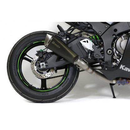 Brocks Predator Slip-On (3/4 System) w/ Electro-Black Stainless Muffler for Kawasaki ZX-10R - My Superbike Store