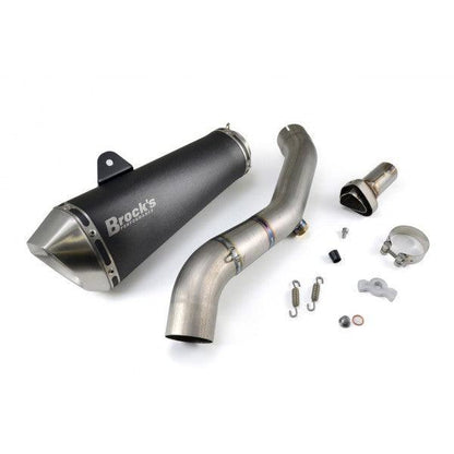 Brocks Predator Slip-On (3/4 System) w/ Electro-Black Stainless Muffler for Kawasaki ZX-10R - My Superbike Store