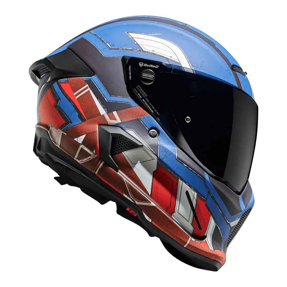 Ruroc Atlas 4.0 Carbon Helmet - Marvel’s Captain America - My Superbike Store