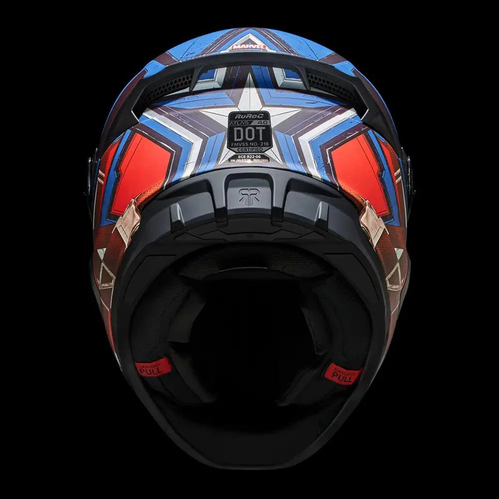 Ruroc Atlas 4.0 Carbon Helmet - Marvel’s Captain America - My Superbike Store