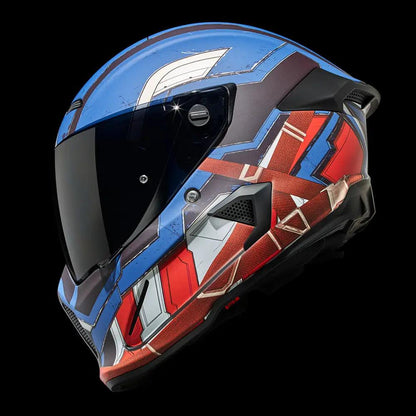 Ruroc Atlas 4.0 Carbon Helmet - Marvel’s Captain America - My Superbike Store