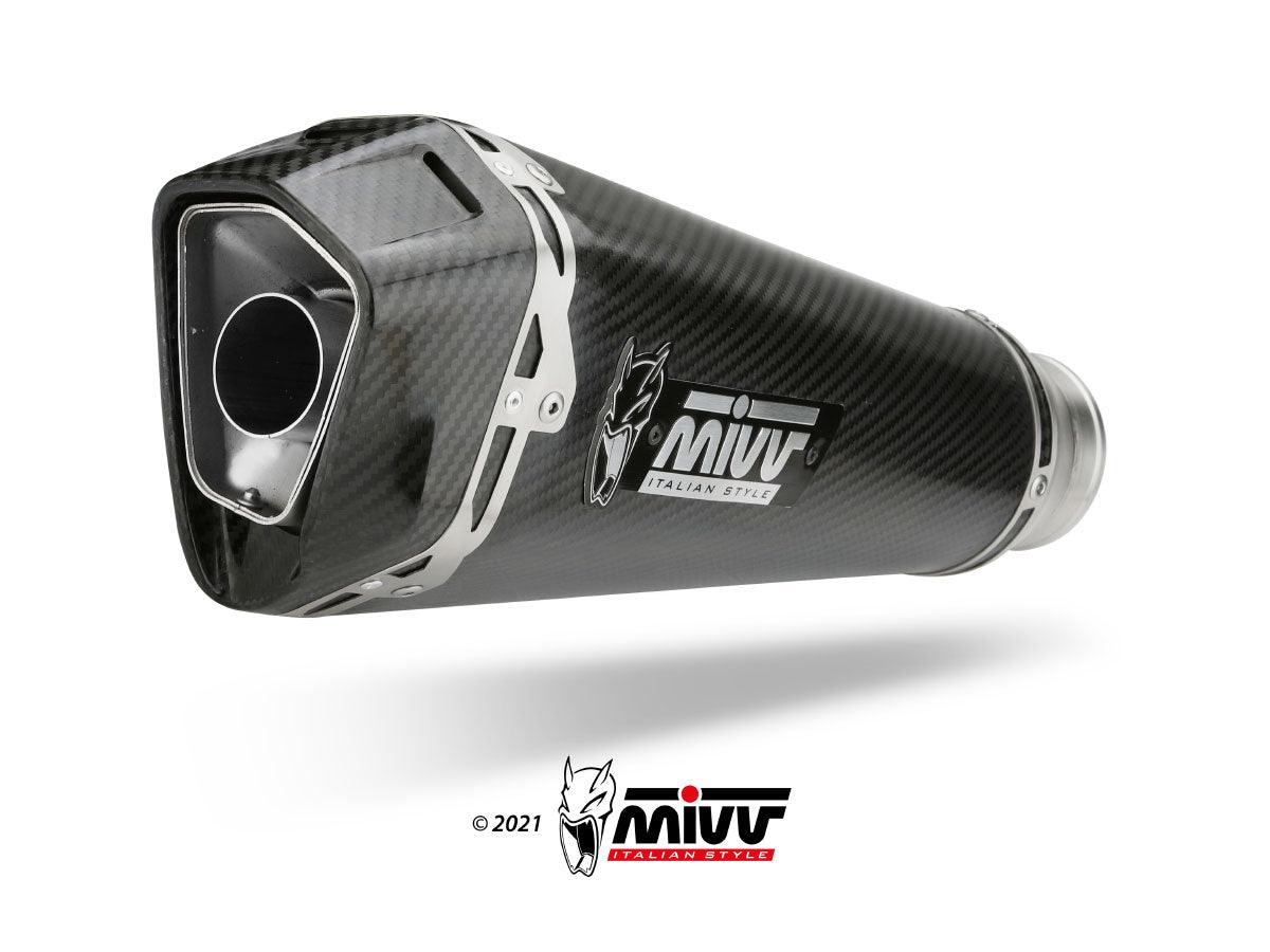 Mivv Delta Race Carbon Slip-On Exhaust for Aprilia RSV4 2021-22 - My Superbike Store