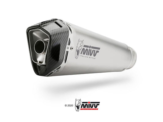 Mivv Delta Race Slip-On Exhaust for Kawasaki Versys 1000 2019-22 - My Superbike Store