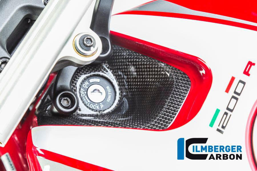 Ilmberger Carbon Fibre Ignition Switch Cover For Ducati Monster 821 - My Superbike Store