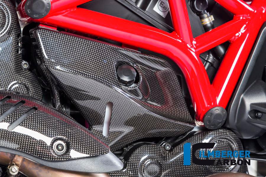 Ilmberger Carbon Fibre Right Cover Under The Frame For Ducati Monster 821 - My Superbike Store