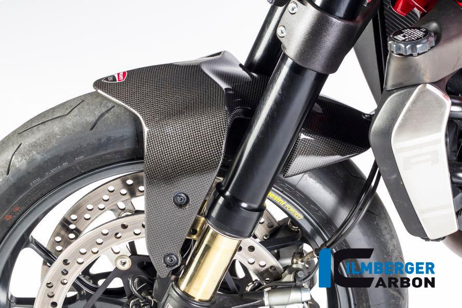 Ilmberger Carbon Fibre Front Mudguard For Ducati Monster 821 - My Superbike Store