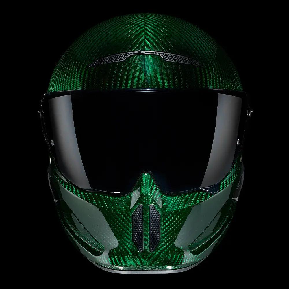 Ruroc Atlas 4.0 Carbon Helmet - Emerald Carbon - My Superbike Store