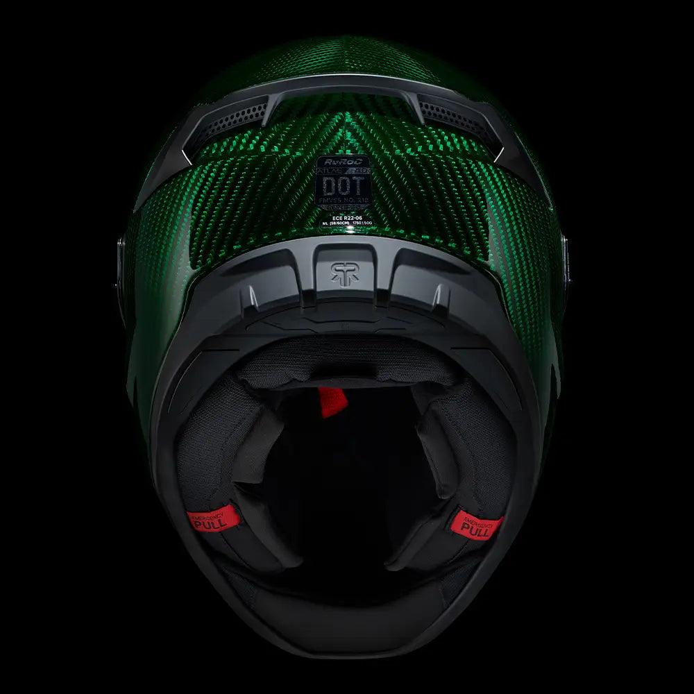 Ruroc Atlas 4.0 Carbon Helmet - Emerald Carbon - My Superbike Store