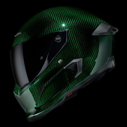 Ruroc Atlas 4.0 Carbon Helmet - Emerald Carbon - My Superbike Store