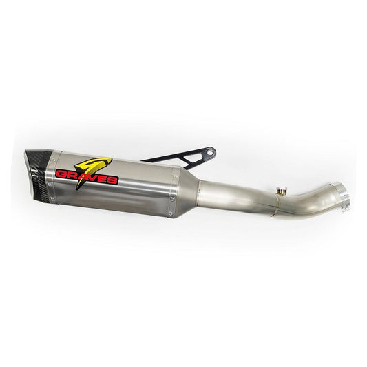 Graves Hexagonal Slip-On Exhaust for Aprilia Tuono V4 1100 RR - My Superbike Store