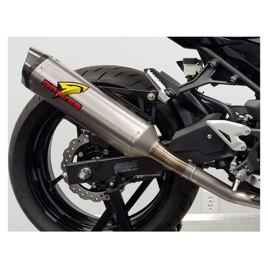 Graves Hexagonal Slip-On Exhaust for Kawasaki Ninja 400 - My Superbike Store