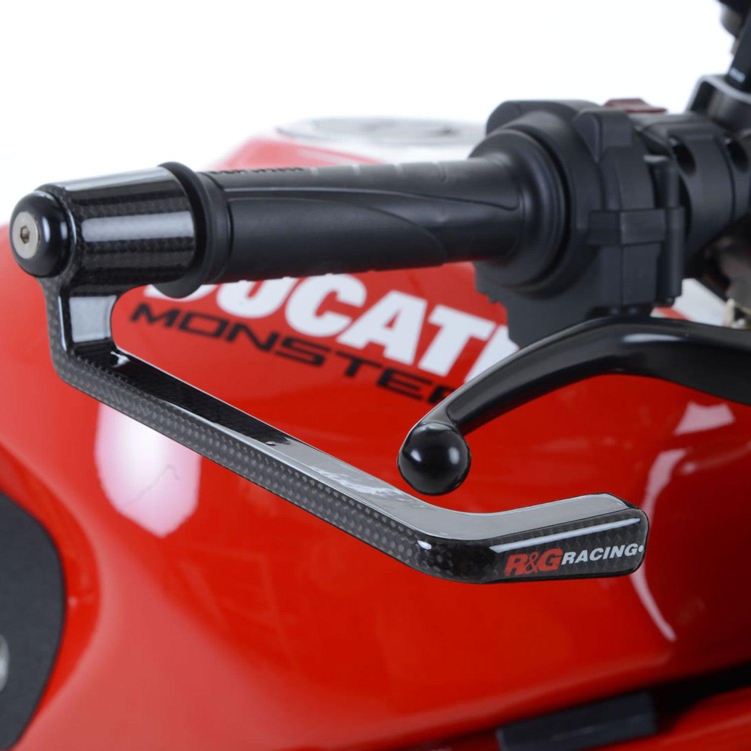 R&G Carbon Fibre Lever Guard for Ducati SuperSport - My Superbike Store