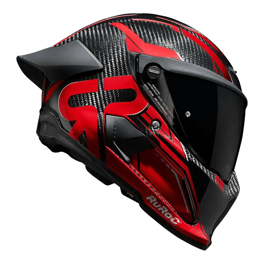 Ruroc Atlas 4.0 Track Helmet - Inferno Red - My Superbike Store