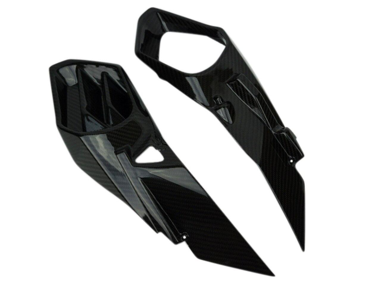 Motocomposites Air Intake Covers in Carbon with Fiberglass for Kawasaki Ninja H2 - My Superbike Store