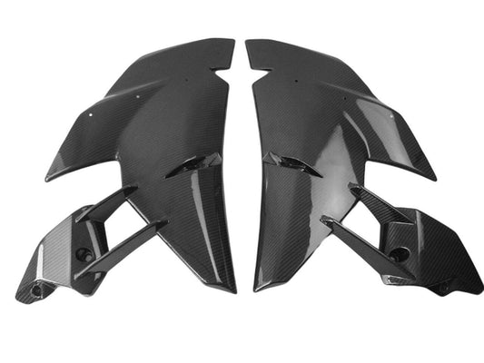 Motocomposites Side Fairings in Carbon with Fiberglass for Kawasaki Ninja H2 - My Superbike Store