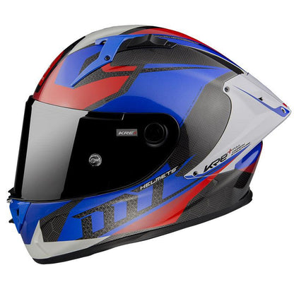 MT Helmets Kre Plus Carbon Projectile D7 Helmet - Blue - My Superbike Store