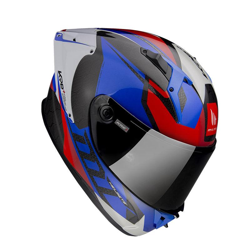 MT Helmets Kre Plus Carbon Projectile D7 Helmet - Blue - My Superbike Store