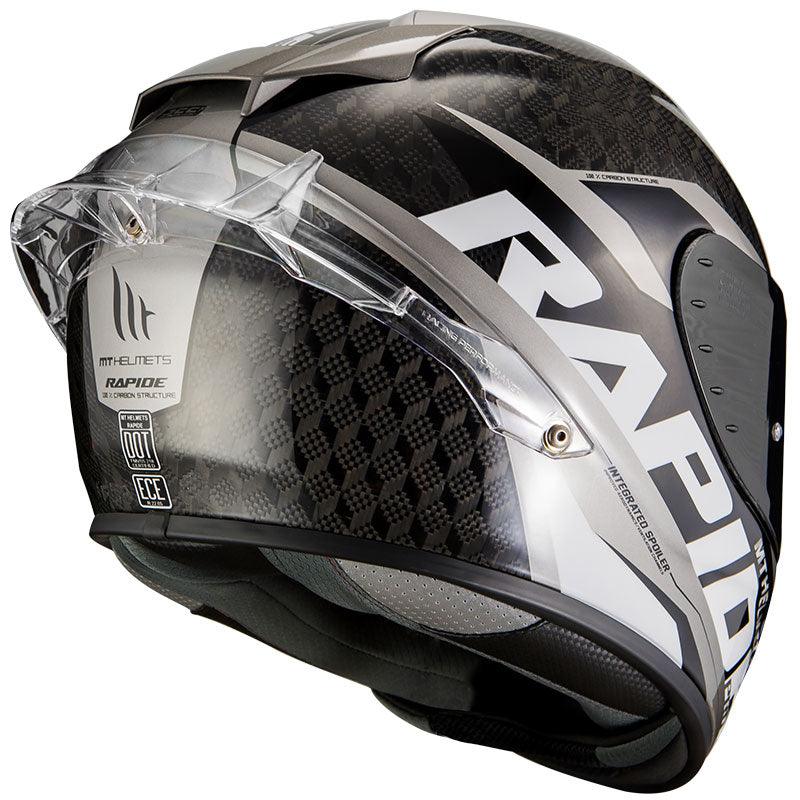 MT Helmets Rapide Pro Carbon C2 Helmet - Black Grey - My Superbike Store