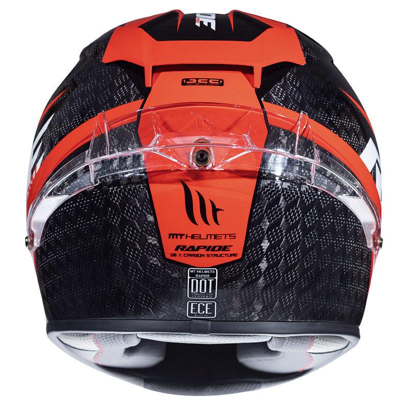 MT Helmets Rapide Pro Carbon C5 Helmet - Black Red - My Superbike Store